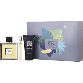 GUERLAIN L'HOMME IDEAL by Guerlain EDT SPRAY 3.3 OZ & SHOWER GEL 2.5 OZ & EDT SPRAY 0.33 OZ MINI