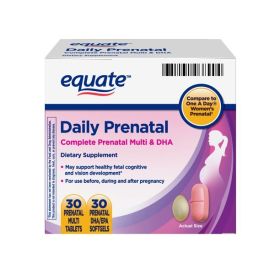 Equate Daily Prenatal Multi & DHA; 60 Count