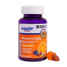 Equate Once Daily Women's Multivitamin Gummies; 70 Count