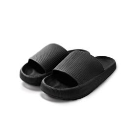 EVA Rubber Foam Soft Bottom Indoor Couple Drag (Option: Black-38to39)