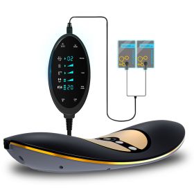 Smart Electric Wire Intelligent Massage Pillow Portable Relaxing Manual Heated High Quality Full Body Waist Massager (Option: Black gold-AU)