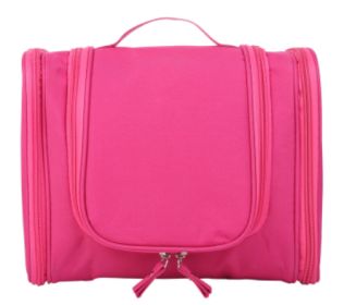 Travel waterproof cosmetic bag female travel storage bag (Option: Rose Red)