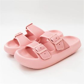 Summer Women Outdoor Indoor Thick-soled Eva Sandals And Slippers (Option: Pink-40to41)