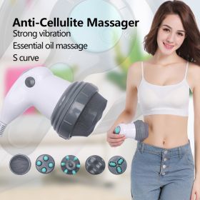 Electric Noiseless Vibration Full Body Massager Slimming Kneading Massage Roller For Waist Losing Weight (Option: US Plug-110V)