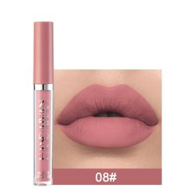 Handaiyan Matte Lip Glaze Liquid Lipstick Mini Tube Lip Gloss Waterproof Non Stick Cup Lip Gloss Genuine (Option: 8style)