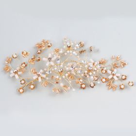 Pearl Hair Band Photo Studio Wedding Travel Photography Dress Accessories (Option: D2169KC gold)