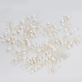 Pearl Hair Band Photo Studio Wedding Travel Photography Dress Accessories (Option: D2162KC gold)