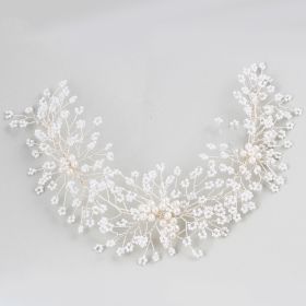 Pearl Hair Band Photo Studio Wedding Travel Photography Dress Accessories (Option: D2180 silver)