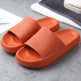 Soft Home Couple Slippers (Option: Orange-44 or 45)