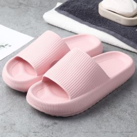 Soft Home Couple Slippers (Option: Pink-36 or 37)