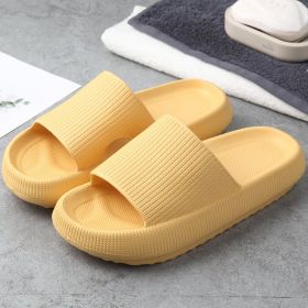 Soft Home Couple Slippers (Option: Yellow-42 or 43)