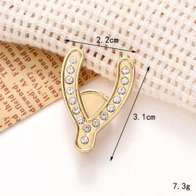 Jeans Button Hole Shoes Diy Accessories Bright Crystal Classic Style Ornament Accessories Upper Pearl Flower (Option: C140-Transparent)