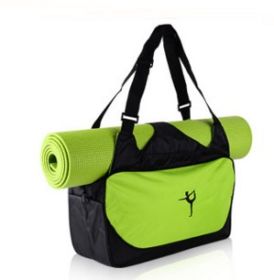 Fitness Pack Yoga backpack pillow waterproof Yoga pillow bag (Option: Light Green)