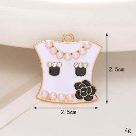 Jeans Button Hole Shoes Diy Accessories Bright Crystal Classic Style Ornament Accessories Upper Pearl Flower (Option: C293-Transparent)