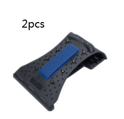 Home lumbar spine cervical support neck traction device (Option: 2pcs Blue BlackA-Chinese)