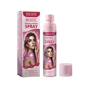 Eelhoe Stage Makeup Glitter Spray Facial Clavicle Brightening Glitter Natural Stereoscopic Long-Lasting Highlighter Spray (Option: 2pcs)