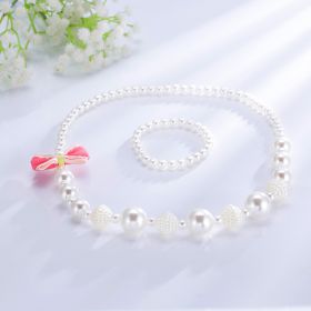 Wholesaling new children necklaces creative children jewelry bracelets lovely sweet fashion children pearl necklaces (Option: 1style)