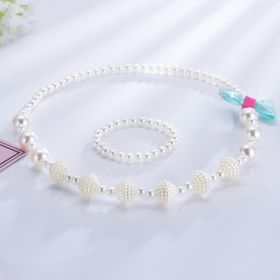 Wholesaling new children necklaces creative children jewelry bracelets lovely sweet fashion children pearl necklaces (Option: 2style)