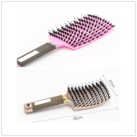 Hairbrush Anti Klit Brushy Haarborstel Women Detangler Hair Brush Bristle Nylon Scalp Massage  Teaser Hair Brush Comb (Option: 8-Brush-Set)