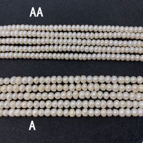 Natural Freshwater Pearl Loose Bead Jewelry Necklace Accessories (Option: AA-4to5mm)