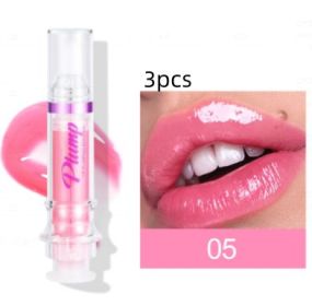 New Tube Lip Rich Lip Color Slightly Spicy Lip Honey Lip Glass Mirror Face Lip Mirror Liquid Lipstick (Option: 5Color3pcs)