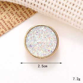 Jeans Button Hole Shoes Diy Accessories Bright Crystal Classic Style Ornament Accessories Upper Pearl Flower (Option: C135-Transparent)