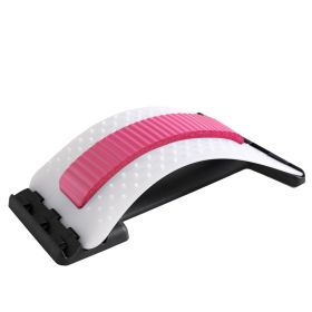 Lumbar Orthosis Lumbar Disc Protrusion Lumbar Massage Acupuncture Prominent Back Pain Relief (Option: White Pink)