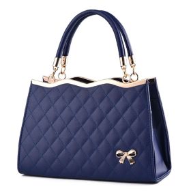 Crossbody shoulder bag with bow (Option: Royal blue)