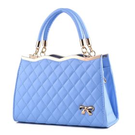 Crossbody shoulder bag with bow (Option: Sky blue)