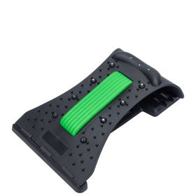 Home lumbar spine cervical support neck traction device (Option: Green BlackA-Chinese)