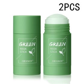 Green Tea Solid Mud Mask Moisturizing Deep (Option: Green tea 2PCS)