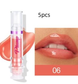 New Tube Lip Rich Lip Color Slightly Spicy Lip Honey Lip Glass Mirror Face Lip Mirror Liquid Lipstick (Option: 6Colors5pcs)