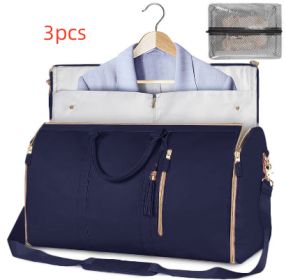 Large Capacity Travel Duffle Bag Women's Handbag Folding Suit Bag Waterproof Clothes Totes (Option: Set28)