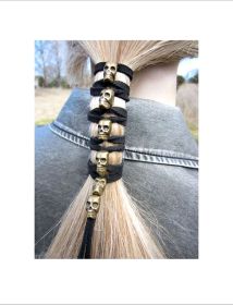 European And American Hot-selling Skull Hair Accessories Velvet Rope DIY Accessories Hair Bundle (Option: 7style)