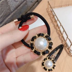 Hair Trim Clip Spring Fragrance Pearl Hair Clip Bangs Clip Student Hair Accessories (Option: Hair tie)