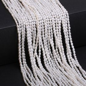 Natural Freshwater Pearl BeadsJewelry Accessories (Option: White-2to2.5mm)