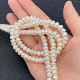 Natural Freshwater Pearl Loose Bead Jewelry Necklace Accessories (Option: A-9to10mm)