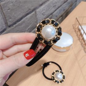 Hair Trim Clip Spring Fragrance Pearl Hair Clip Bangs Clip Student Hair Accessories (Option: Hair clip)