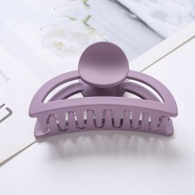 Hair Clip, Headdress, New Hair Clip, Back Head, Simple Hairpin, Large Clip, Shark Clip (Color: Purple)