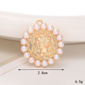 Jeans Button Hole Shoes Diy Accessories Bright Crystal Classic Style Ornament Accessories Upper Pearl Flower (Option: C297-Transparent)